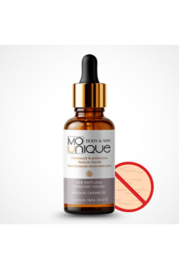 Mounique Forever Young Anti-Age Serum with Peptides & Hyaluronic Acid - 30 ml