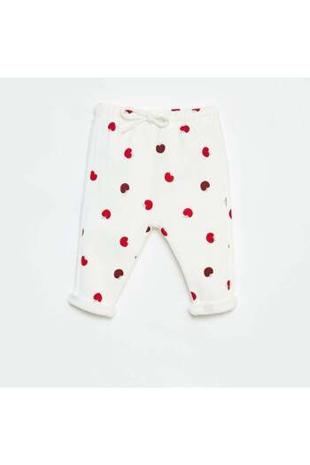 KIABI Printed harem trousers WHITE