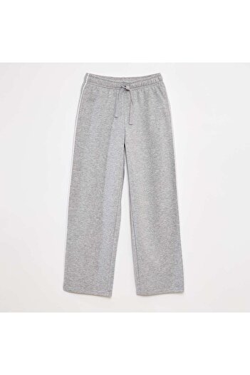 KIABI Wide-leg joggers with contrasting trim GREY