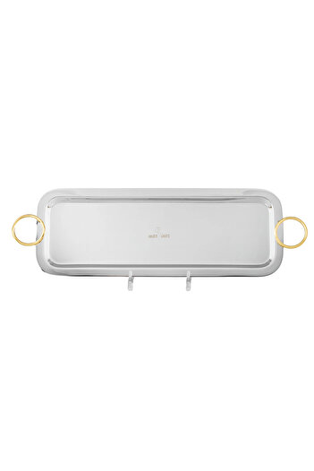 Almarhomy Rectangular Stainless Steel Tray 45 Cm