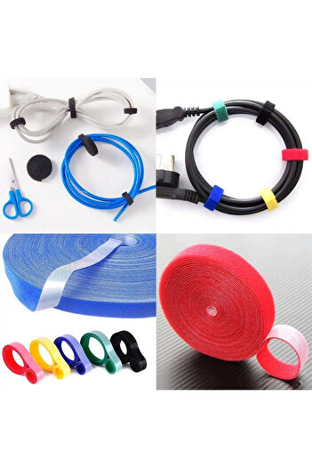 ORIGINAL DEALS Velcro Strap with Hook and Loop for Cable Organization, PVC Material
