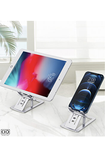 ORIGINAL DEALS Aluminum Stand for Tablet or Phone for Table or Desk