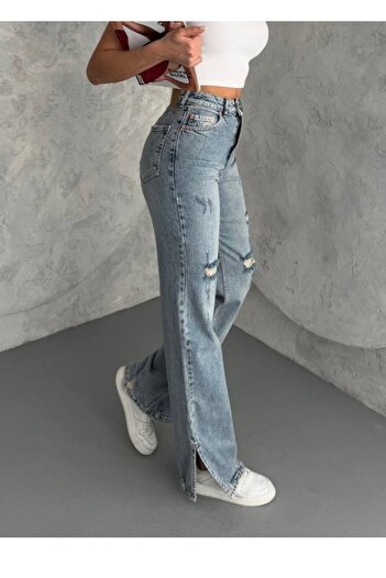 ADAMODA.RO Flared jeans with side slits