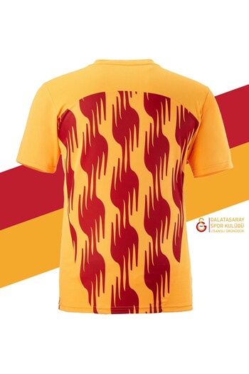 Galatasaray Γνήσιο μπλουζάκι με άδεια χρήσης με λαιμόκοψη σε σχήμα Ο, Προπόνηση Ομάδας 5 Αστέρων