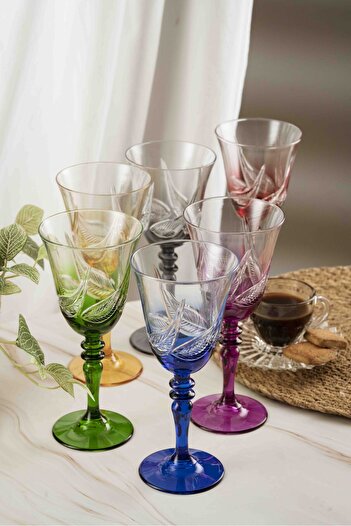 crystalhome Set of 6 Coffee Side Water Glasses