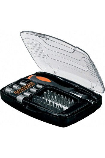 Black&Decker Black & Decker 40 Pieces Ratchet Screwdriver with Socket & Screwdriver Bitset in Kitbox