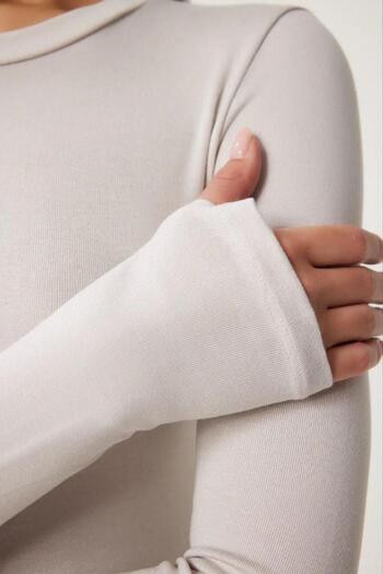 QBZ Crew Neck Fingerless Bodysuit