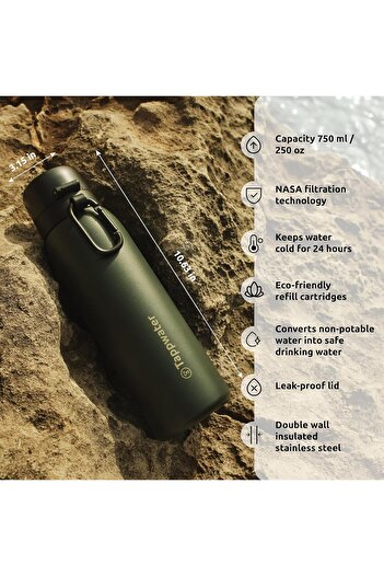BLACK TAPP Water BottlePro Ahlstrom Replacement - Replacement filter for the bottle with reusable purifica