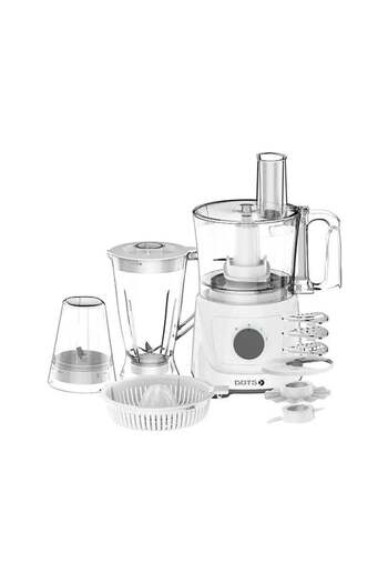 DOTS Food Processor, 2.1 Liters, 800 Watts, White