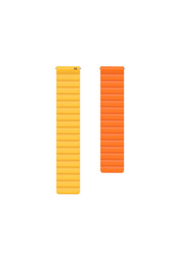 ROVA Kospet tank m2/t2/m3/t3 double-sided magnetic 22mm strap - yellow/orange