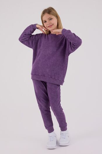 U.S. Polo Assn. 4-15 Years Licensed U.S. Polo Assn. Girls' Suit-Purple