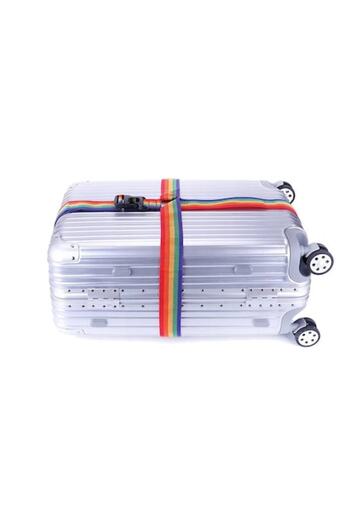 Korbi Luggage Strap with Combination Lock, Maximum Length 388 cm, Rainbow