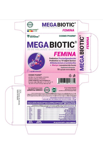 Cosmo Pharm MEGABIOTIC® FEMINA 20 Billion Friends in One Capsule