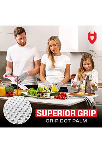Nocry Cut Resistant Gloves - Ambidextrous, LVL 5 Protection Medium