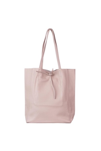 Shopika Pink Dusty Leather Shopper Bag