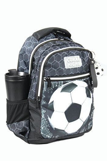 Coral High Ch 23653 Football - 4-Piece School Bag Set - Backpack and Lunch Bag + Pencil Case + Water Bottle