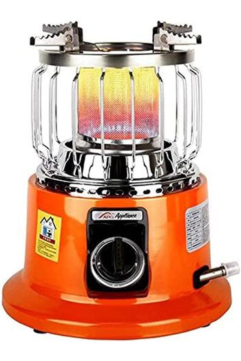 Generic 2 in 1 Gas Heater (Heating + Cooking/Warming) Portable for Desktop, Home and Camping
