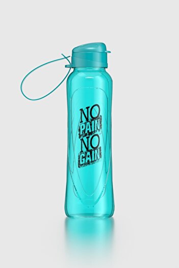 Renga Sky Patterned 630 ml Water Bottle with Removable Carrying Strap 912062 Turquoise