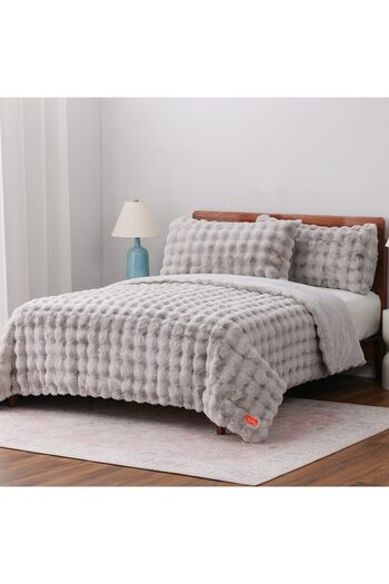 Orange Bed & Bath Winter Bubble | Double Fur Winter Comforter Set 6 Pieces