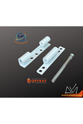 ÖZFIRAT PVC YAPI White Color 90 mm Pvc Pimapen Door Hinge, All Steel