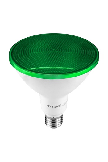 V-TAC LED bulb PAR38 E27 17W IP65 green SKU-92067