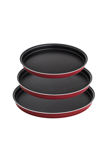 Newflon Paizza Tray Set 3 PCs ( 24-26-28 ) CM