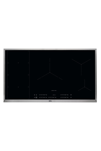 AEG IKE95474XB Built-in Induction Hob with FlexiBridge and Hob2Hood, Black