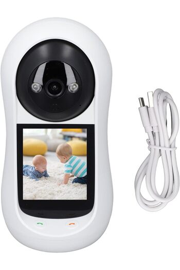 Generic 2MP Smart Wi-Fi Baby Monitor 2.8" Screen Video Calling 2-Way Intercom Security Cam