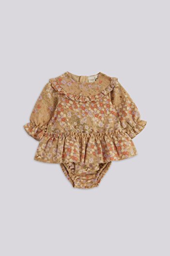 Layette BG Store Kız Bebek Desenli Elbise