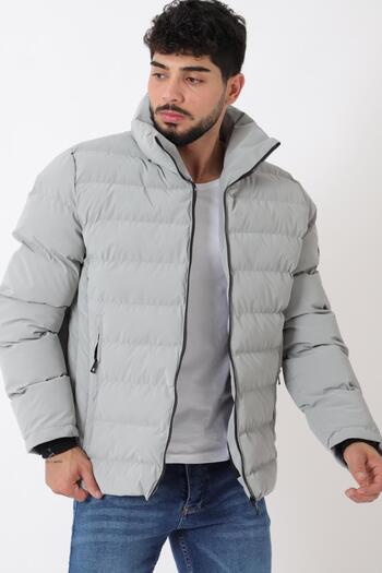 Stilkombin Pocket Detail Stand Collar Embroidered Nova Winter Coat Pldp 3012_50463