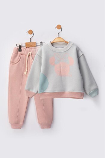 baby flamindo Printed 3-Thread Girl's Set