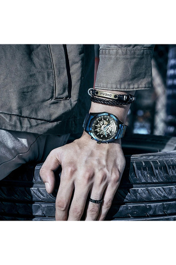 Forsining Analog Elegant Luxury Blue Automatic Mechanical Watch