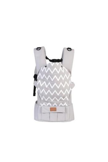 NOVOKIDS Ergonomic Baby Carrier NOVOKIDS™ Xplorer PRO, 4-18 Months, 15kg Max, Grey with White Stripes