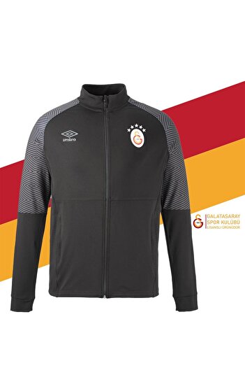Galatasaray Original Licensed 5 Star Full Zipper Black Sweat Gs Lion Printed Gift Box