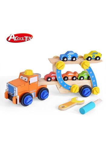 OEM Camion transportor demontabil din lemn Acool Toy