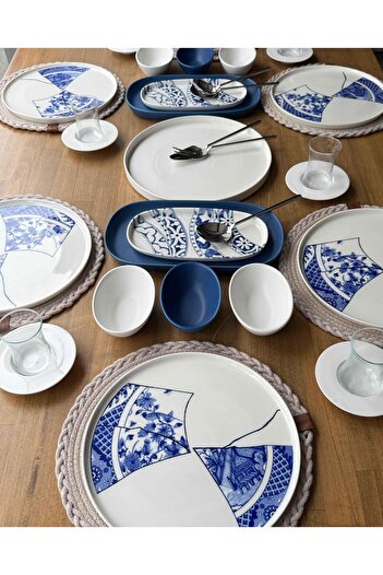 ROSSEV Breakfast Set Gino 40 Pieces for 6 People