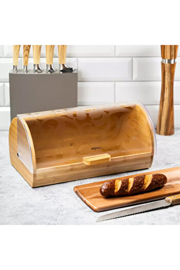 Other KINGHOFF KH-3615 BAMBOO-ACRYLIC BREAD BOX