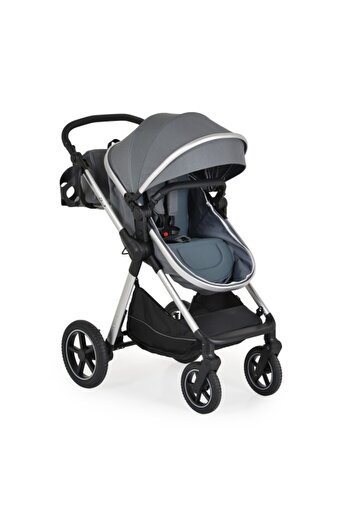 Moni 2-in-1 Alina Stroller Titanium Grey – Convertible to Bassinet, Reversible Seat, Compact and L