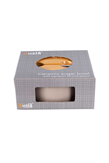 Other CERAMIC SUGAR BOWL WITH SPOON HUSLA HYGGE