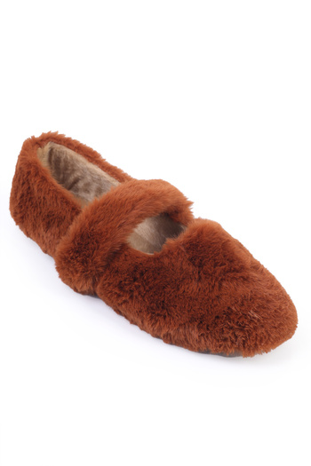 Capone Outfitters Nonah Fur Women's Ballet Flats
