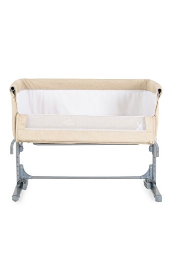 Moni Baby Crib 3 in 1, Mystery Beige, Co-Sleeping Function, Rocking, Anti-Reflux System, Adjustable