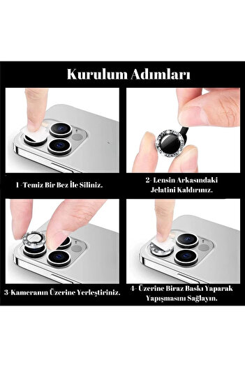 innovicase Iphone 14 / 14 plus compatible stoned camera lens protector