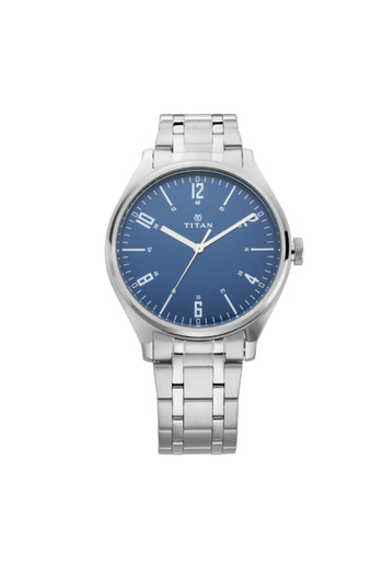 Titan Men's Analog Blue Dial Watch - 1802SM02