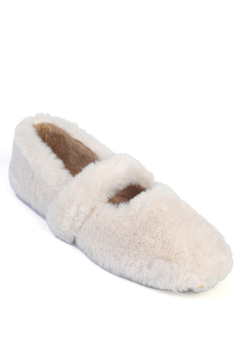Capone Outfitters Nonah Fur Women's Ballet Flats
