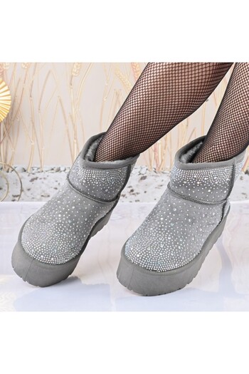 Tmall Women's boots,made of -friendly suede, CD1051, grey