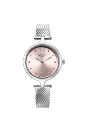Titan Women's Analog Pink Dial Watch - 95268SM01