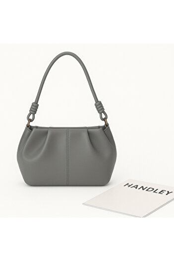 Handley Luxury Pleated Detailed Shoulder Bag
