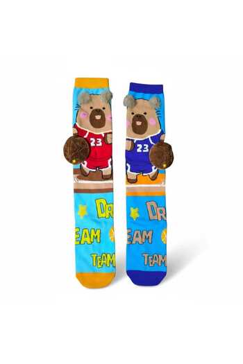 Aware Time 6-12 Years Old Girl's 3D Figure Socks