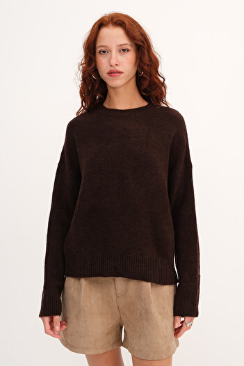 Addax Crew Neck Long Sleeve Knitwear Sweater K3380-A9