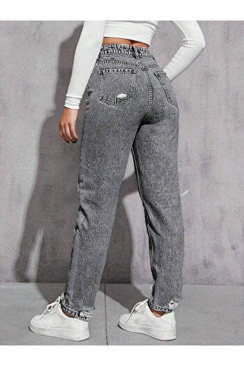 Noxter Women's Denim Trousers with Holes